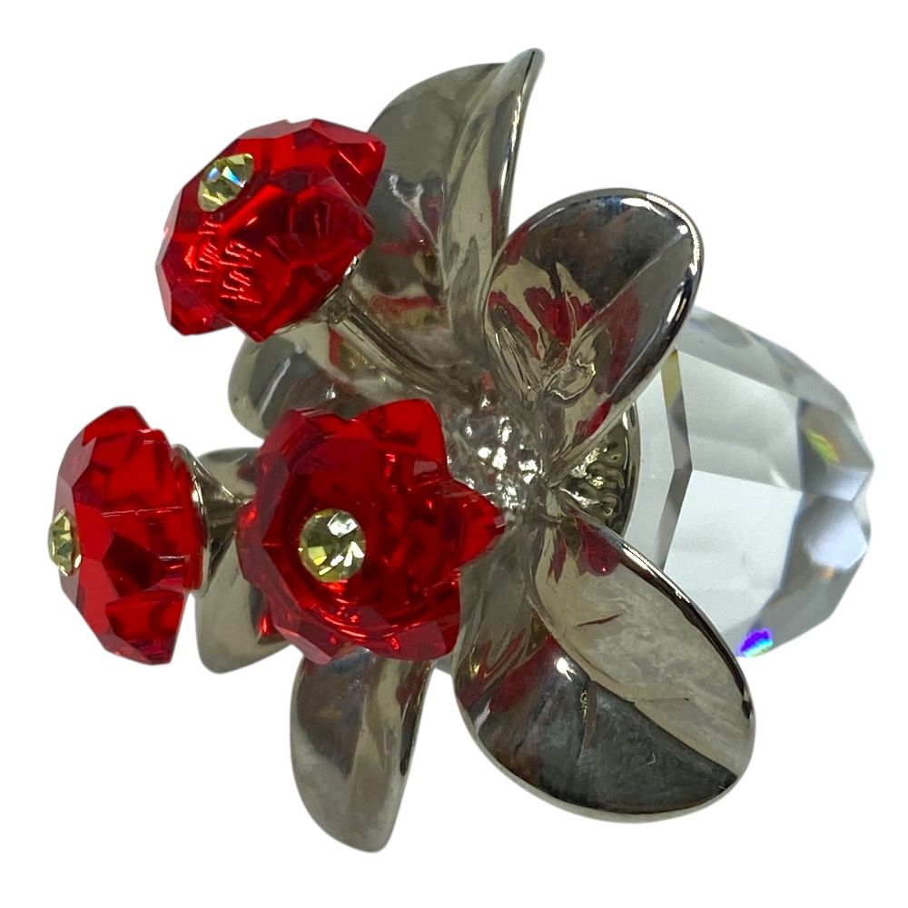 スワロフスキー フラワー 花 鉢植え オブジェ フィギュリン インテリア