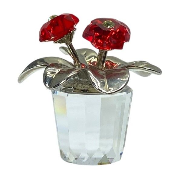 スワロフスキー フラワー 花 鉢植え オブジェ フィギュリン インテリア