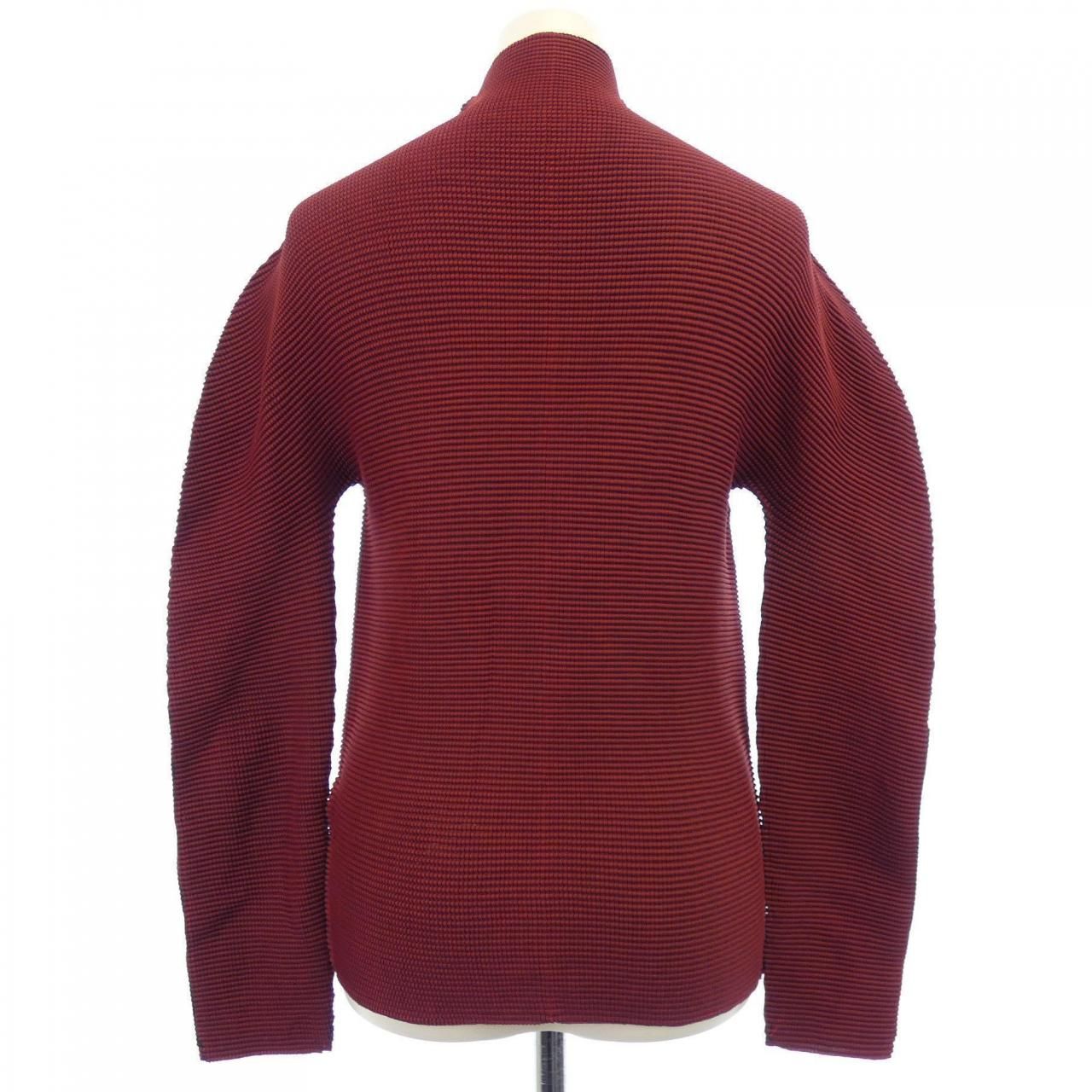 ISSEY MIYAKE FÊTE カーディガン　ガウン　アウター　赤　3 ISSEY MIYAKE FÊTE カーディガン ガウン アウター 赤 3 Issey Miyake