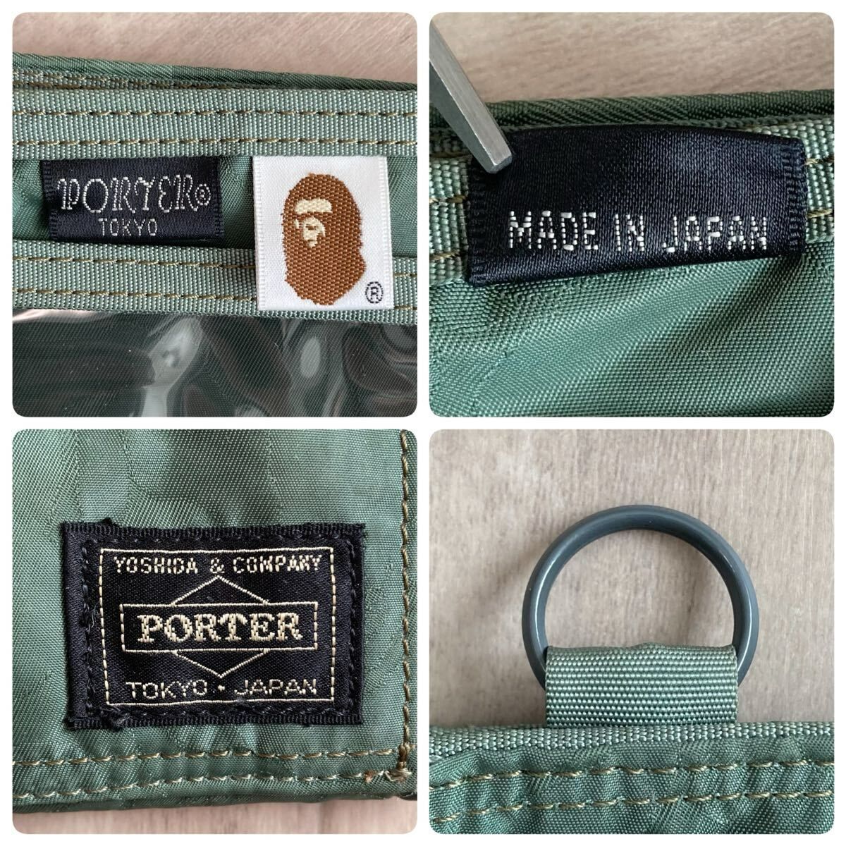 ☆新品☆ BAPE × PORTER タンカー ウォレット 財布 a bathing ape BAPE