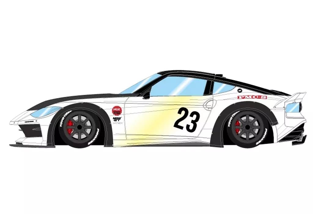 新品】ミニカー 1/18 lb nation Fairlady Z(RZ34) RS Watanabe 8spoke