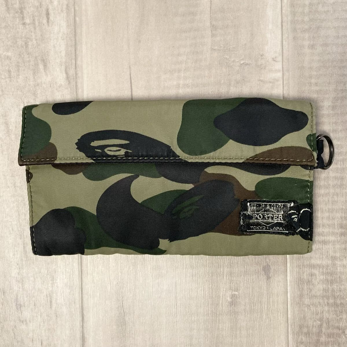 PORTER × BAPE LONG WALLET 1st camo green a bathing ape ポーター