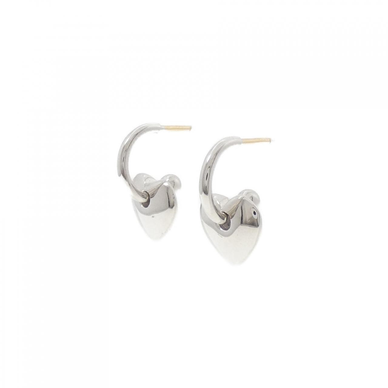 スタージュエリー 750WG/750YG/K18YG ハート ピアス - メルカリ