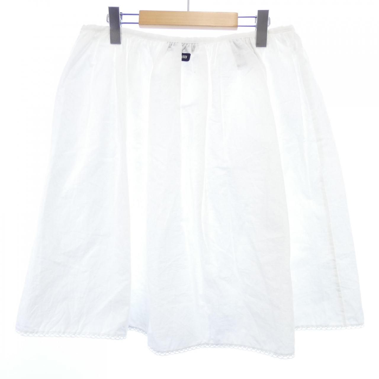 ミュウミュウ MIUMIU スカート テニスコート スカート ホワイト ミュウミュウ MIUMIU スカート テニスコート スカート ホワイト ミュウ