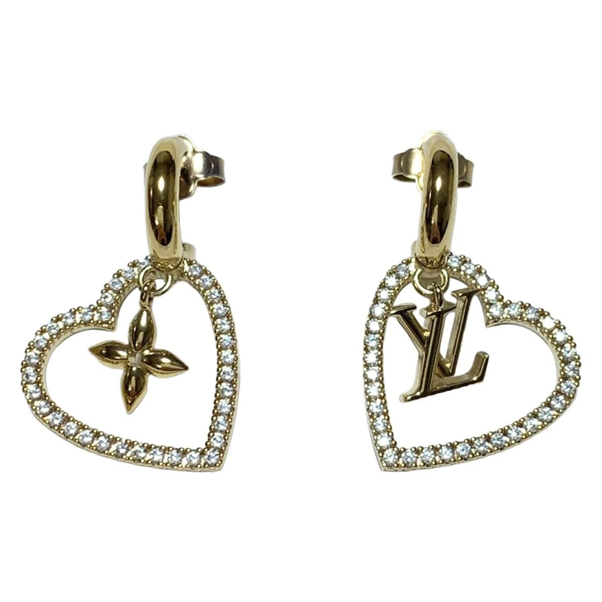 LOUIS VUITTON(ルイヴィトン) ピアス マイLV ハート M02308 ゴールド