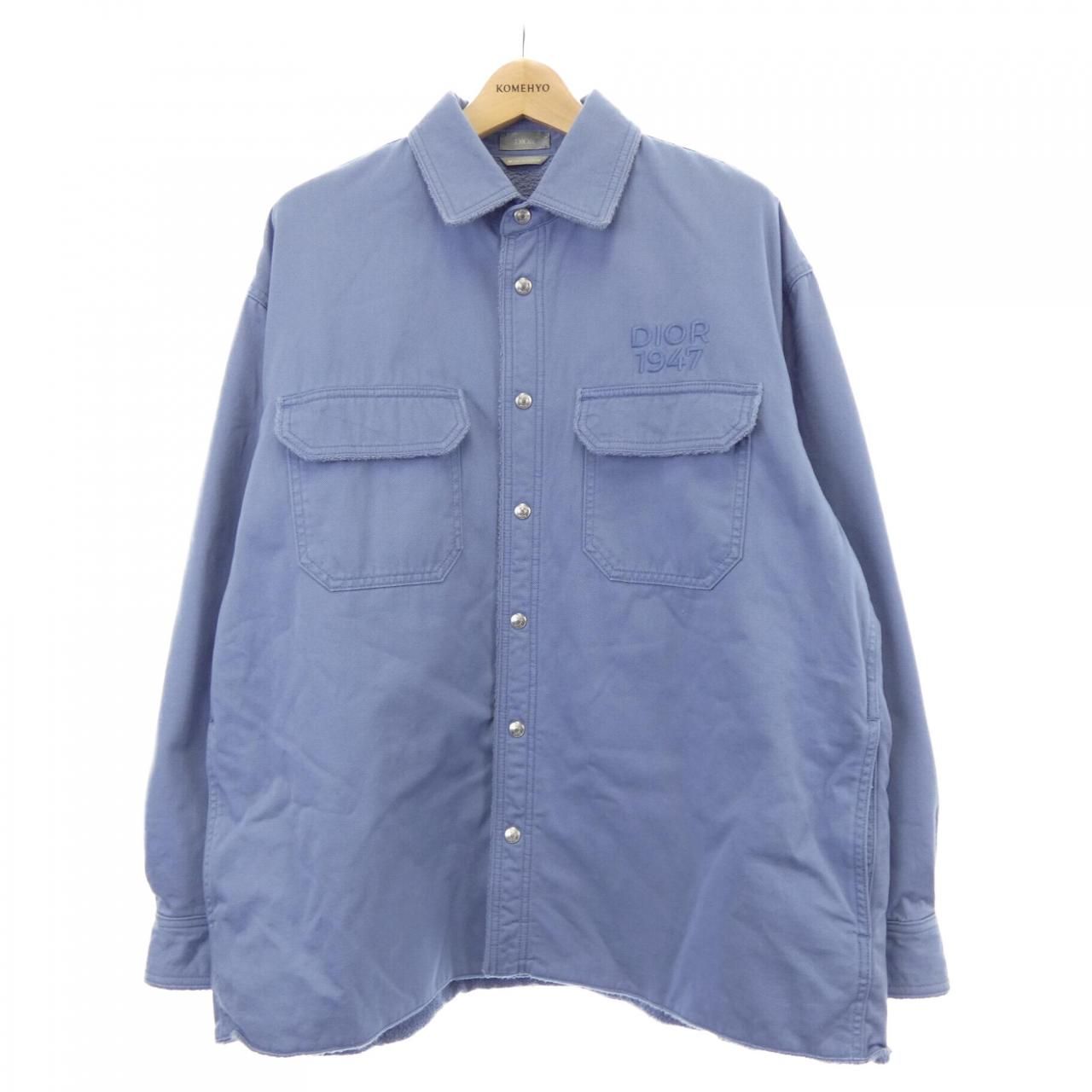 訳あり激安 DIOR シンプルBeeブルーシャツ 訳あり激安 DIOR シンプル