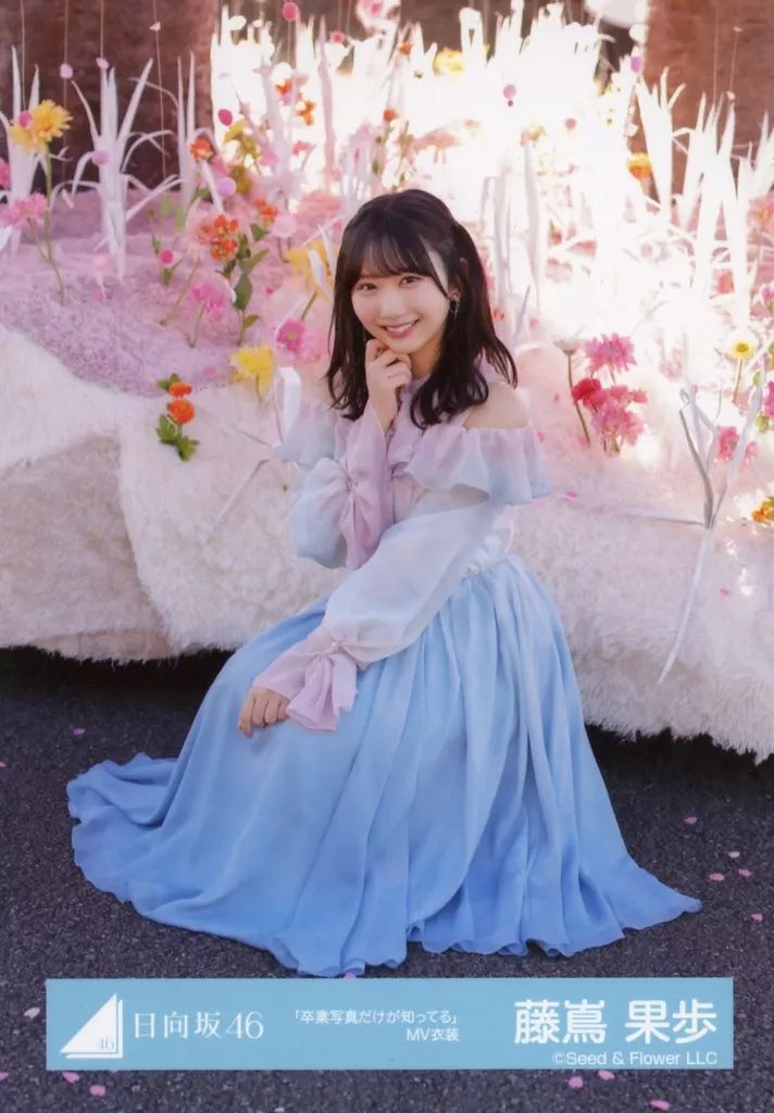 中古】生写真(乃木坂46) 藤嶌果歩/座り・桜/日向坂46ランダム生写真