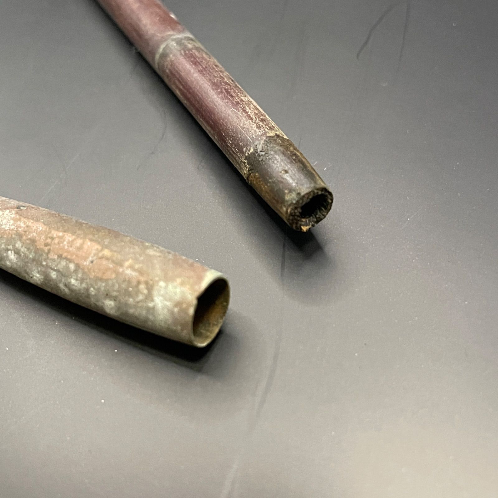 長尺34cm】アンティーク 煙管（キセル）磁石反応なし 撮影小道具