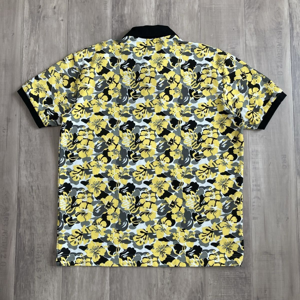 BAPE ape エイプ ポロシャツ 迷彩 カモ柄 Aloha Camo ポロシャツ Lサイズ a bathing ape BAPE Polo shirt エイプ