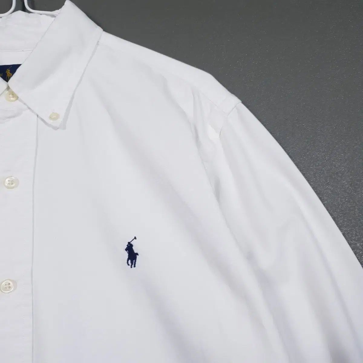 未使用 XXL ラルフローレン BDシャツ CLASSIC FIT ポニー 白 ラルフローレン 長袖BDシャツ ポニー刺繍 オックスフォード ホワイト L相当