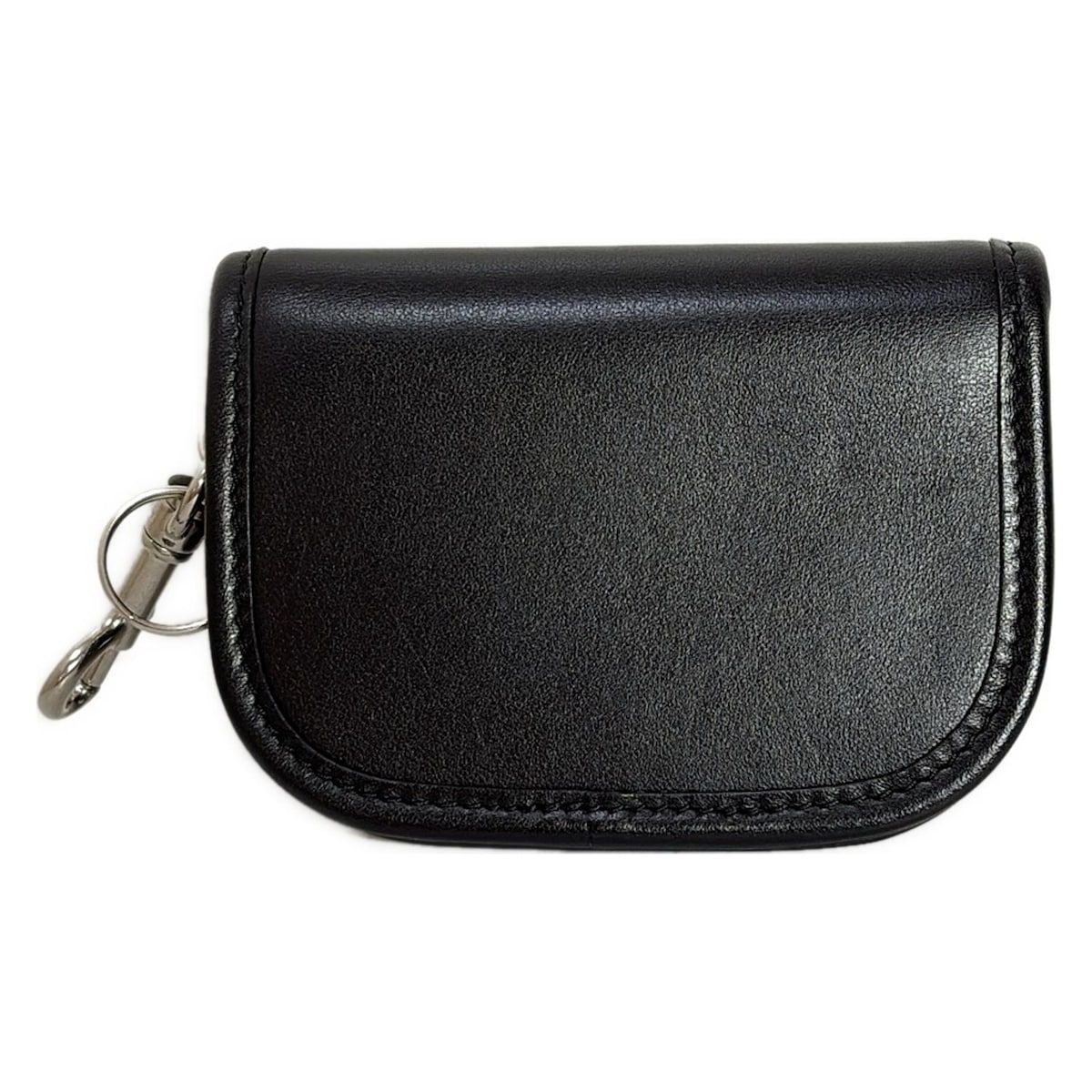 美品　セリーヌ　キーリングケース　カードケース　トリオンフ　ブラック CELINE(セリーヌ) カードケース美品 キーリング ナノ ブザス