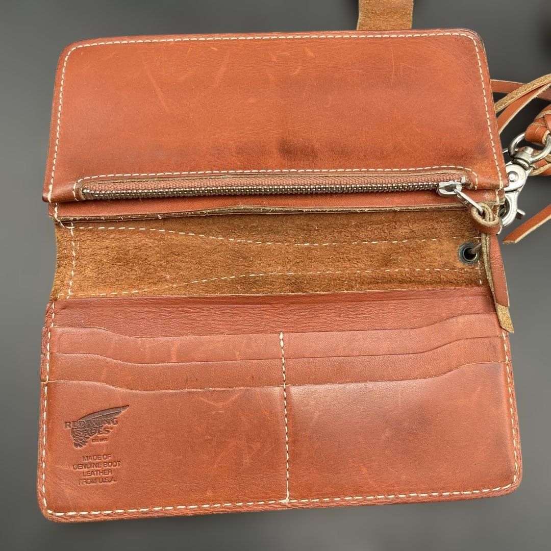 Red Wing 本革レザー 長財布 ウォレットロープ付き ロングウォレット