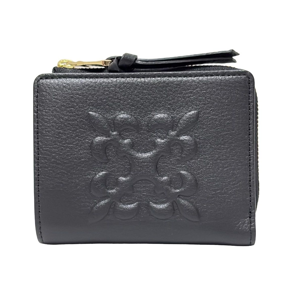 russet(ラシット) 2つ折り財布新品同様 - 黒 L字ファスナー レザー