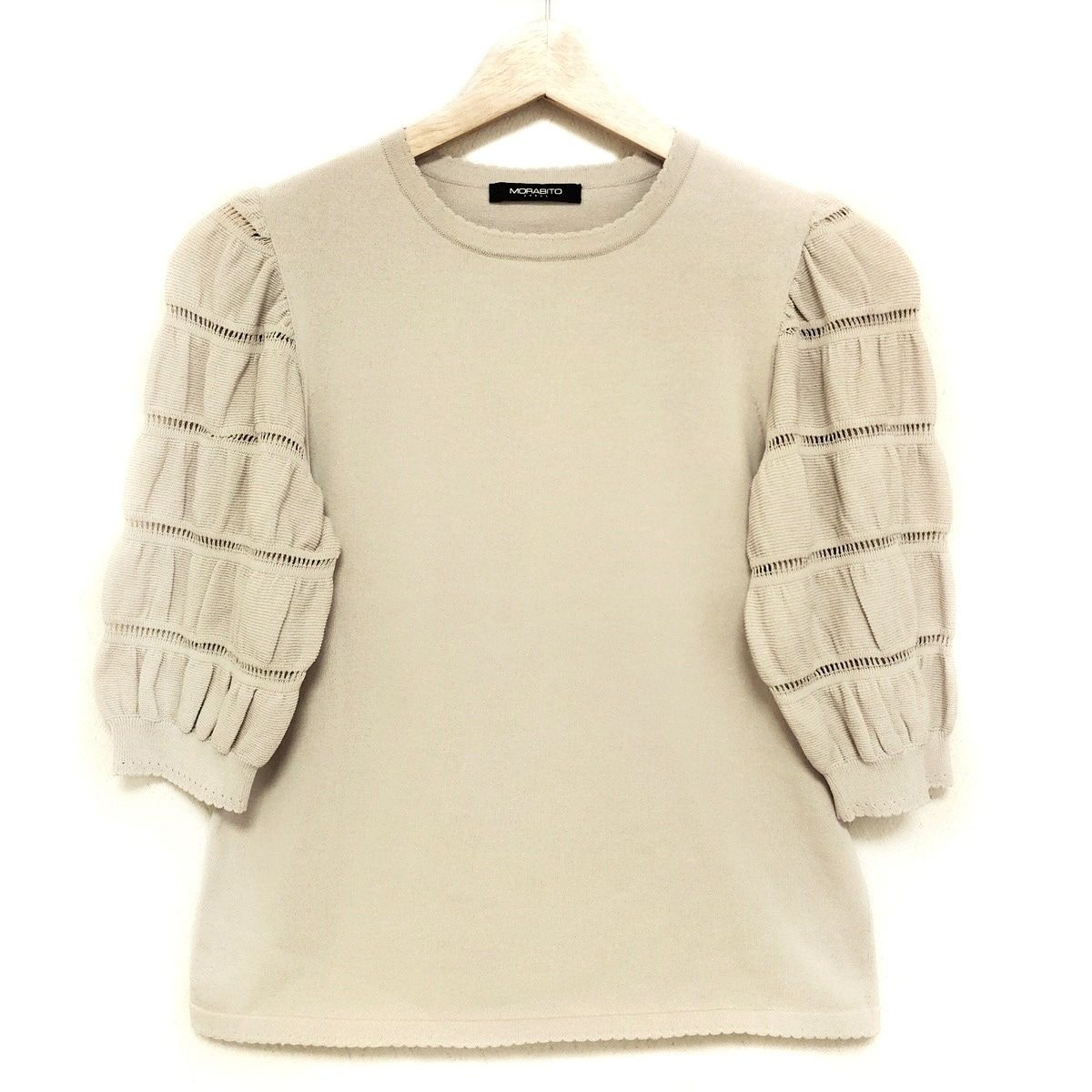 美品 モラビトMORABITO カシミヤ100%ニットセーター 38 MORABITO モラビト ニット セーター 38