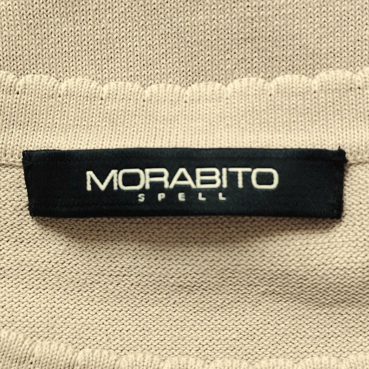 MORABITO(モラビト) 七分袖セーター サイズ38 M レディース - ベージュ