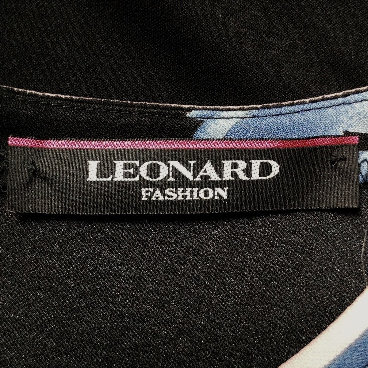 LEONARD(レオナール) チュニック サイズ42 L レディース - 黒×ネイビー