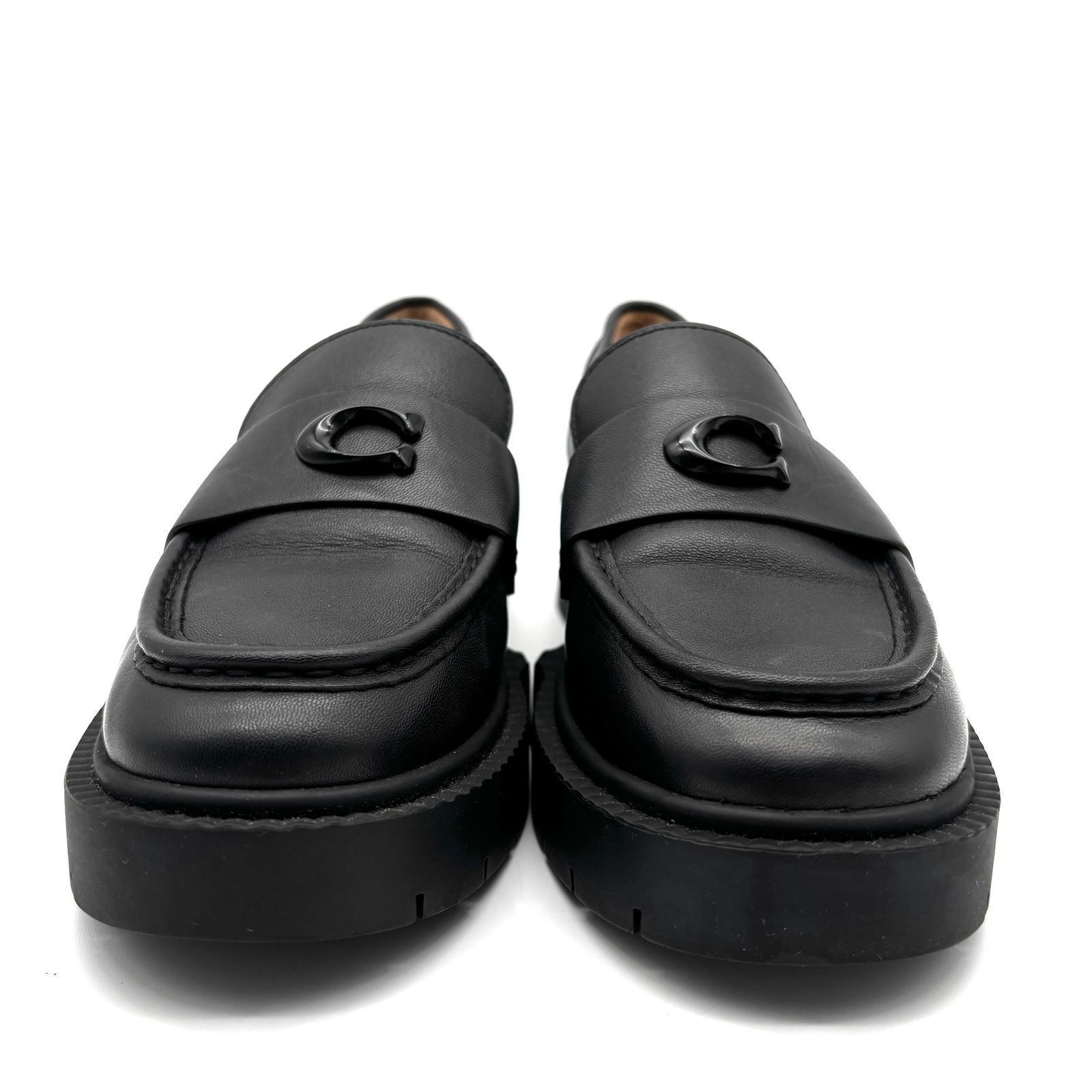 未使用保管品 COACH コーチ リア ローファー 革靴 レザー 本革 C金具