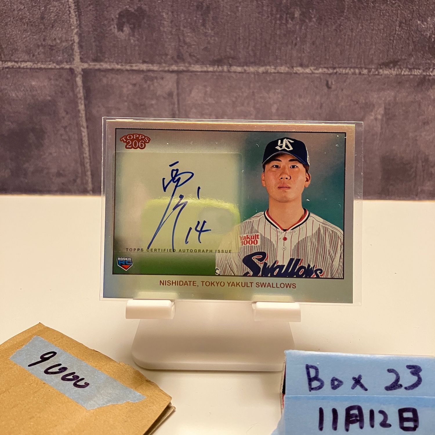 2024 Topps 206 西舘昂汰 Kota Nishidate 6/8 直筆サインカード 東京