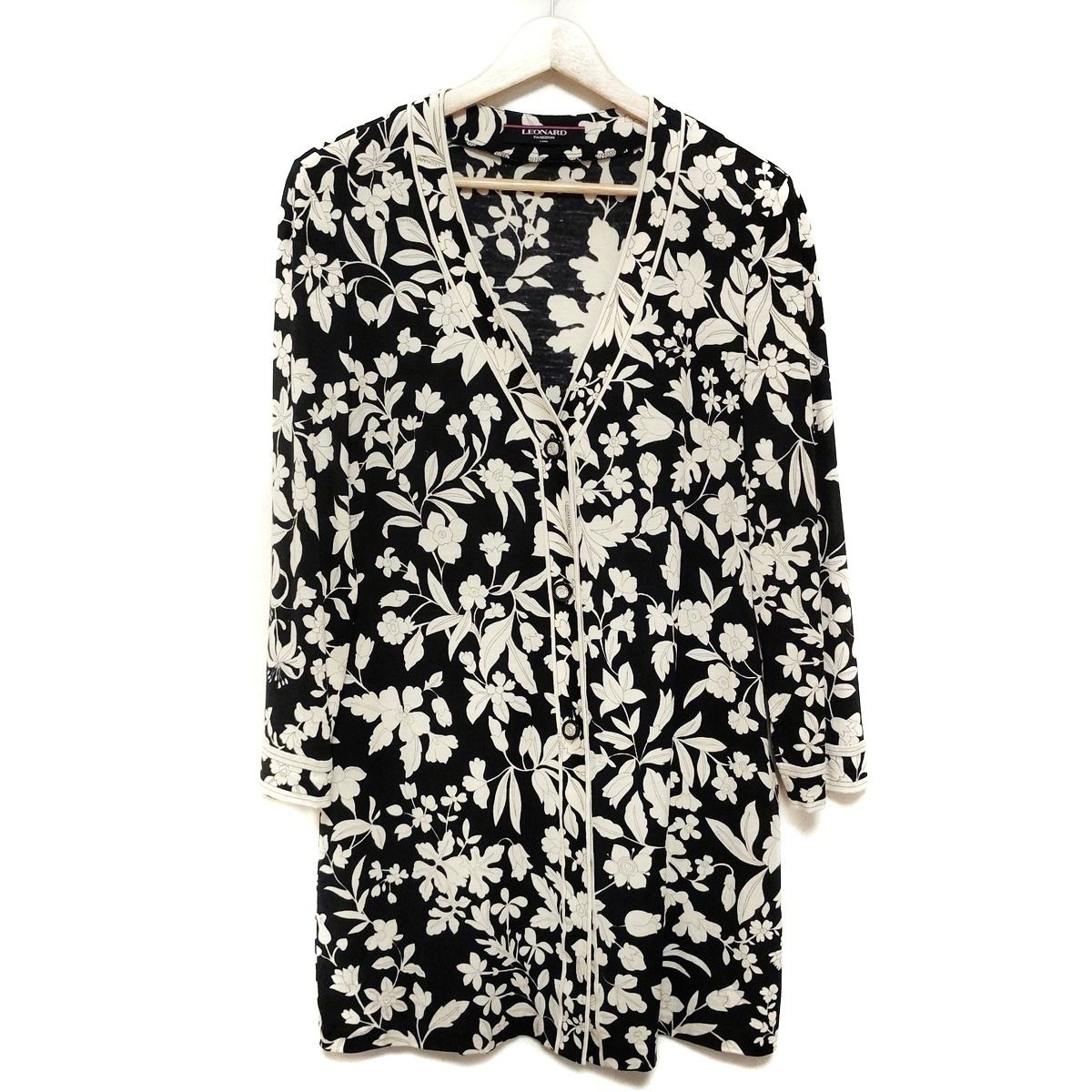 LEONARD(レオナール) カーディガン サイズLL レディース - 黒