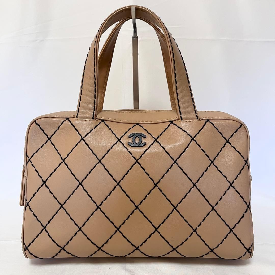 CHANEL シャネル ワイルドステッチ ハンドバッグ ミニボストンバッグ 