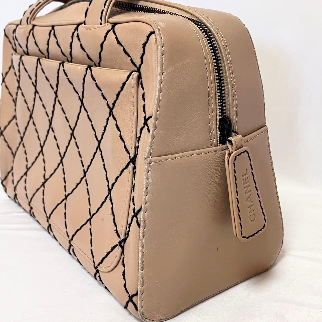 CHANEL シャネル ワイルドステッチ ハンドバッグ ミニボストンバッグ 