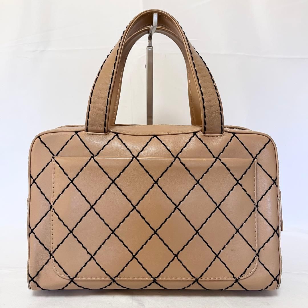 CHANEL シャネル ワイルドステッチ ハンドバッグ ミニボストンバッグ