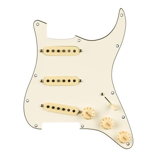 WJ186 Fender フェンダー Pre-Wired Strat Pickguard Pure Vintage '59 w/RWRP Middle Parchment エレキギター用配線済ピックアップセット 717669921699