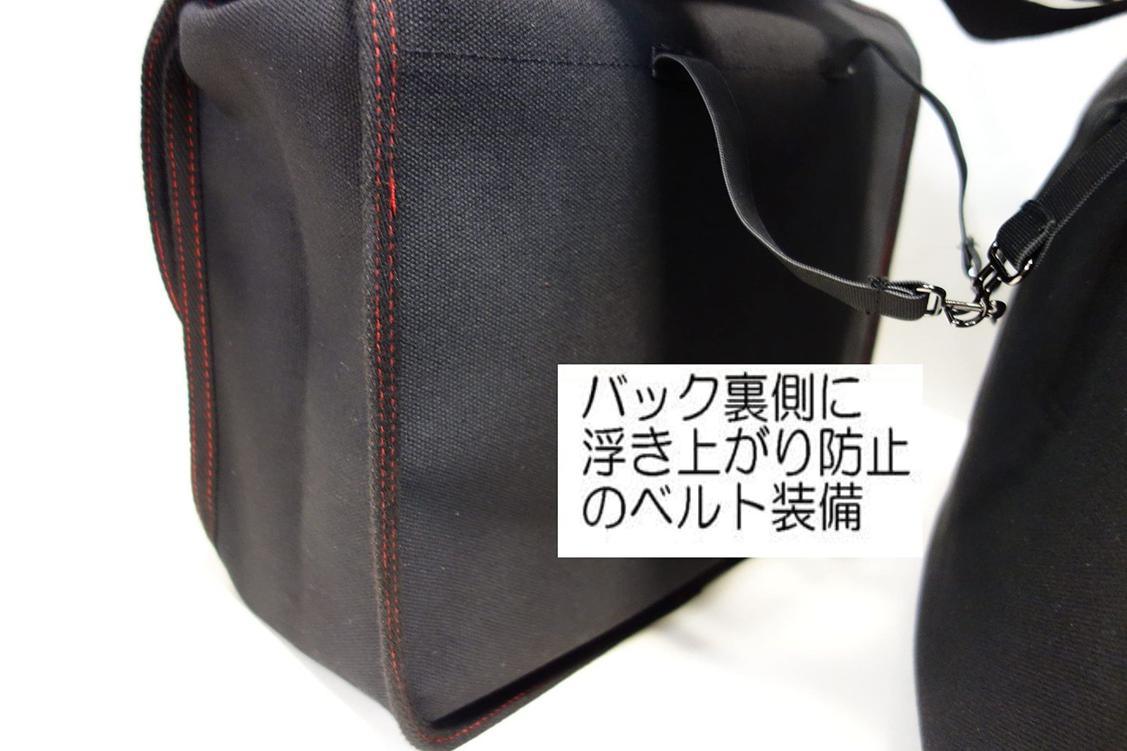 アーミーバッグUS ARMY サイドバッグ（アーミーサドルバッグ） ブラック/レッドステッチ ARMY（BK）
