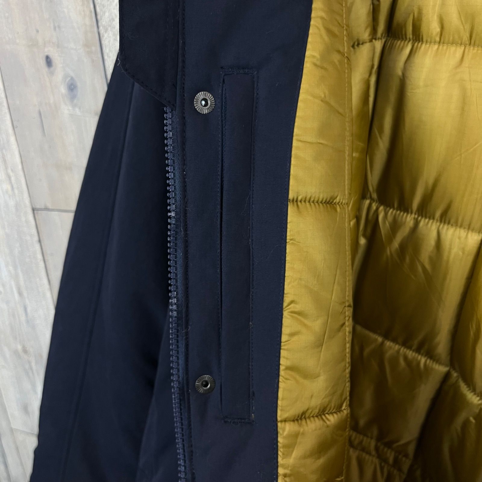 Eddie Bauer エディーバウアー ネイビー フード 取り外し可能 肉厚