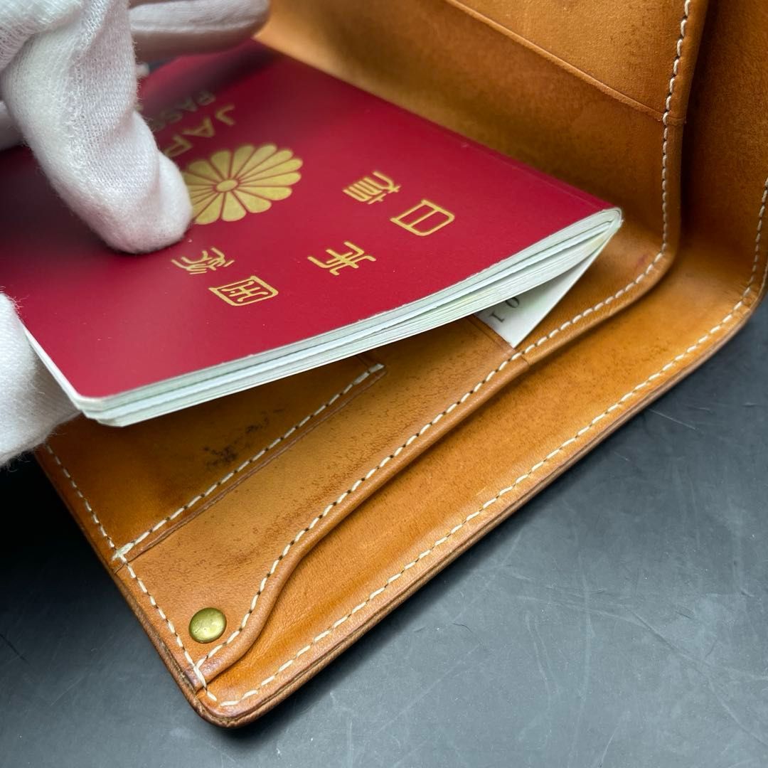 RRLダブルアールエル パスポートケース 本革レザー ブラウン Double RL