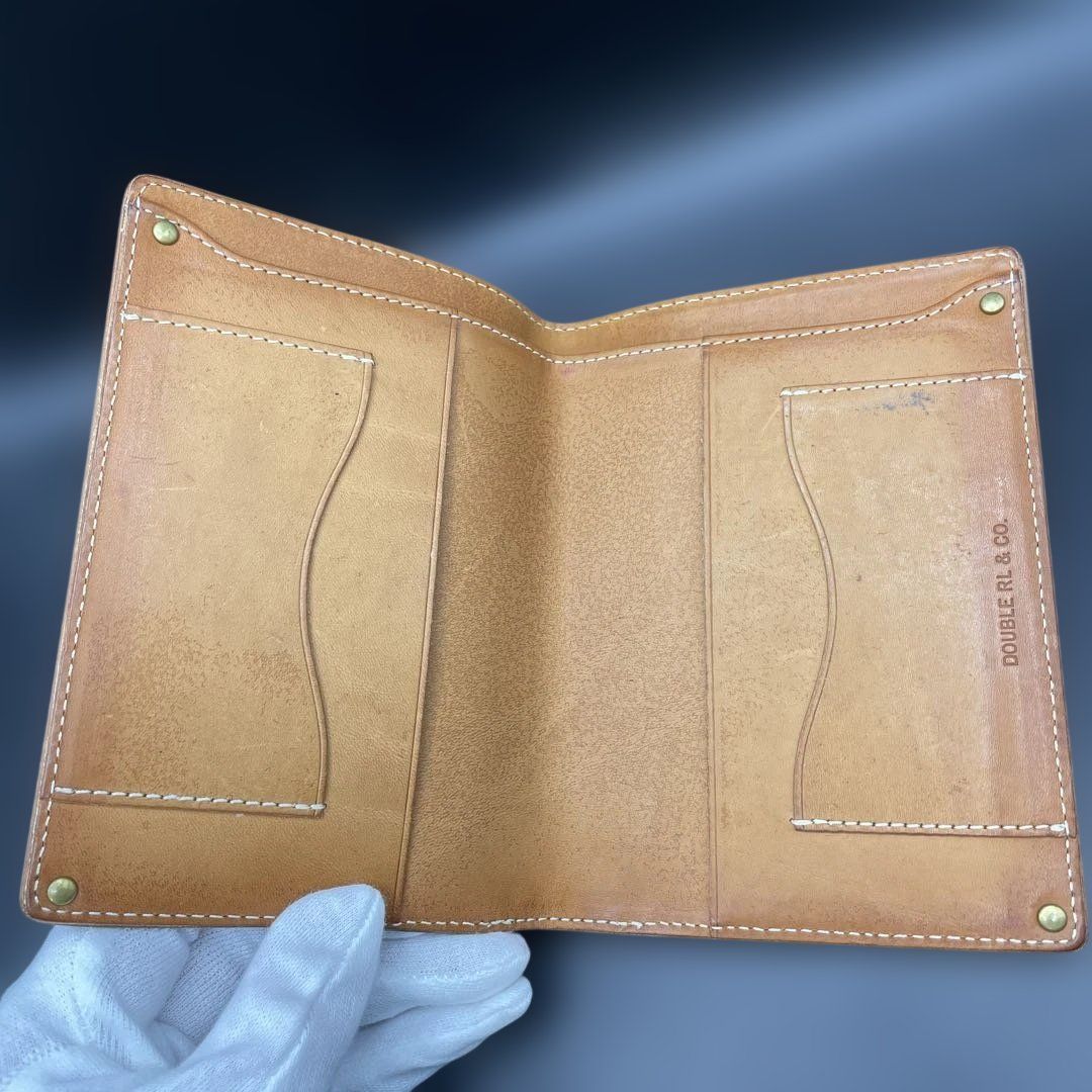 RRLダブルアールエル パスポートケース 本革レザー ブラウン Double RL