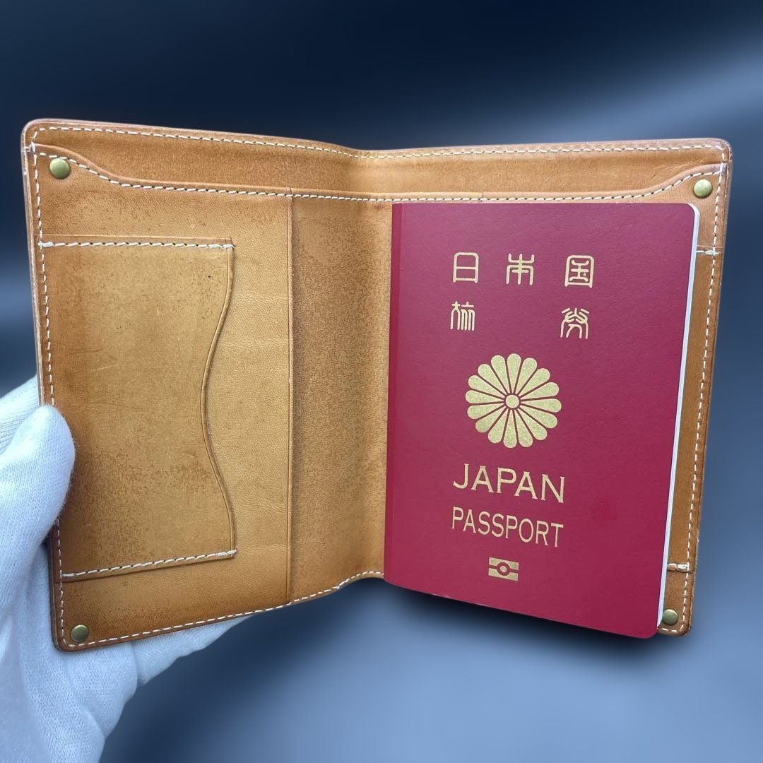 RRLダブルアールエル パスポートケース 本革レザー ブラウン Double RL