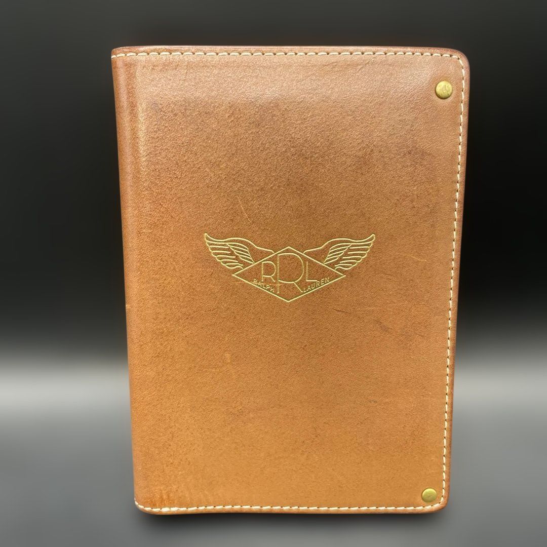 RRLダブルアールエル パスポートケース 本革レザー ブラウン Double RL RRLダブルアールエル パスポートケース 本革レザー ブラウン Double RL