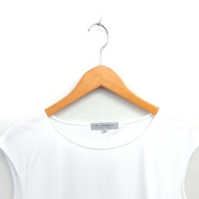 エムプルミエ M-Premier カットソー ブラウス ボートネック フリル