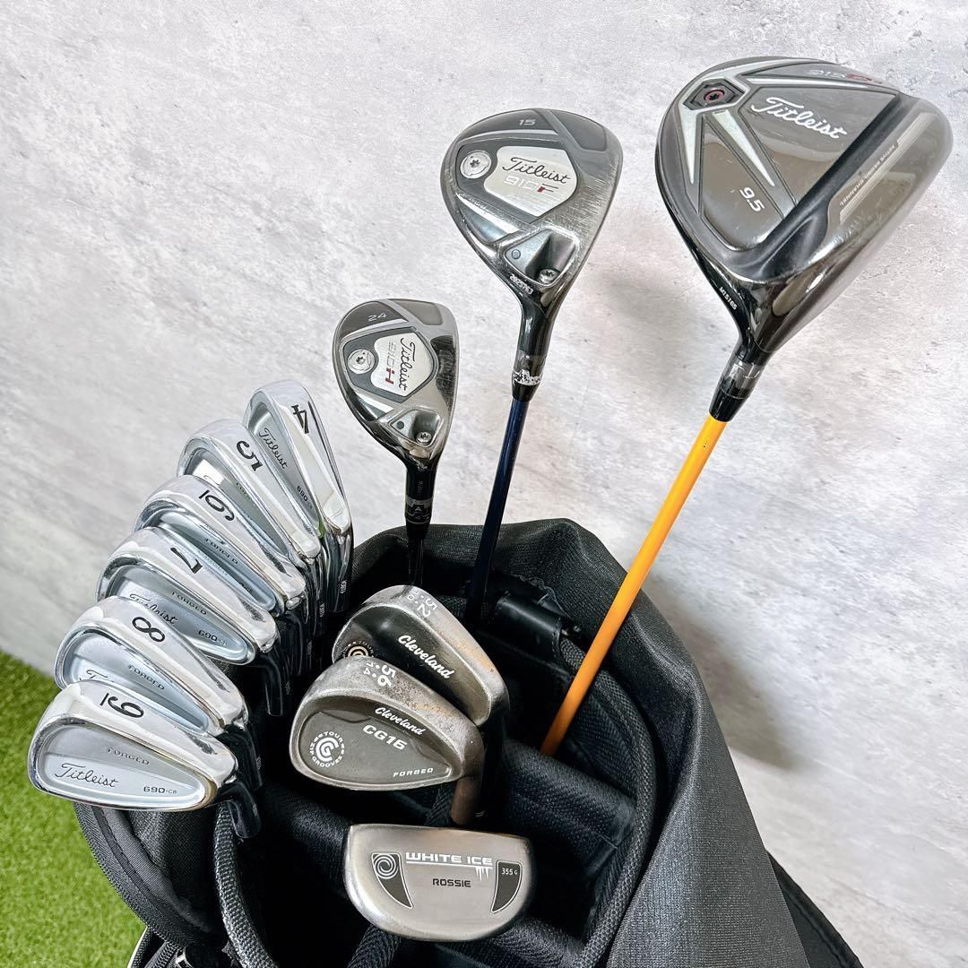 Titleist ゴルフクラブフルセット Titleist ゴルフクラブセット メンズ フルセット 12本 【K411】 - メルカリ