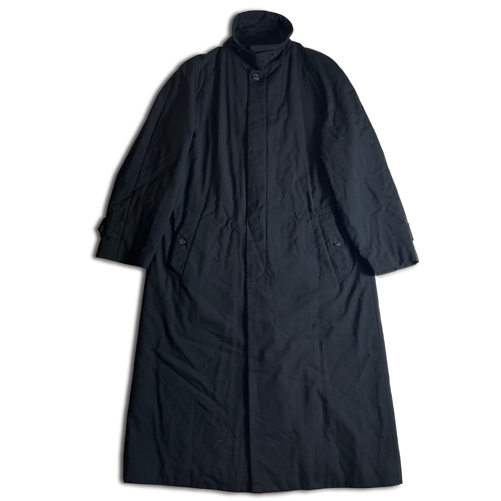 2000AW】ISSEY MIYAKE MEN 中綿 ステンカラーコート 4 ブラック 