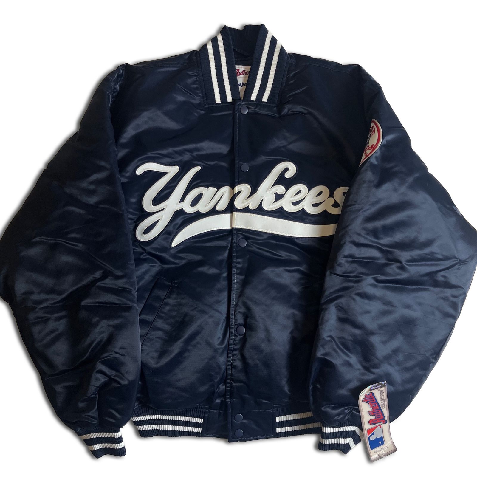 デッドストック】Majestic New York Yankees ナイロンスタジャン L