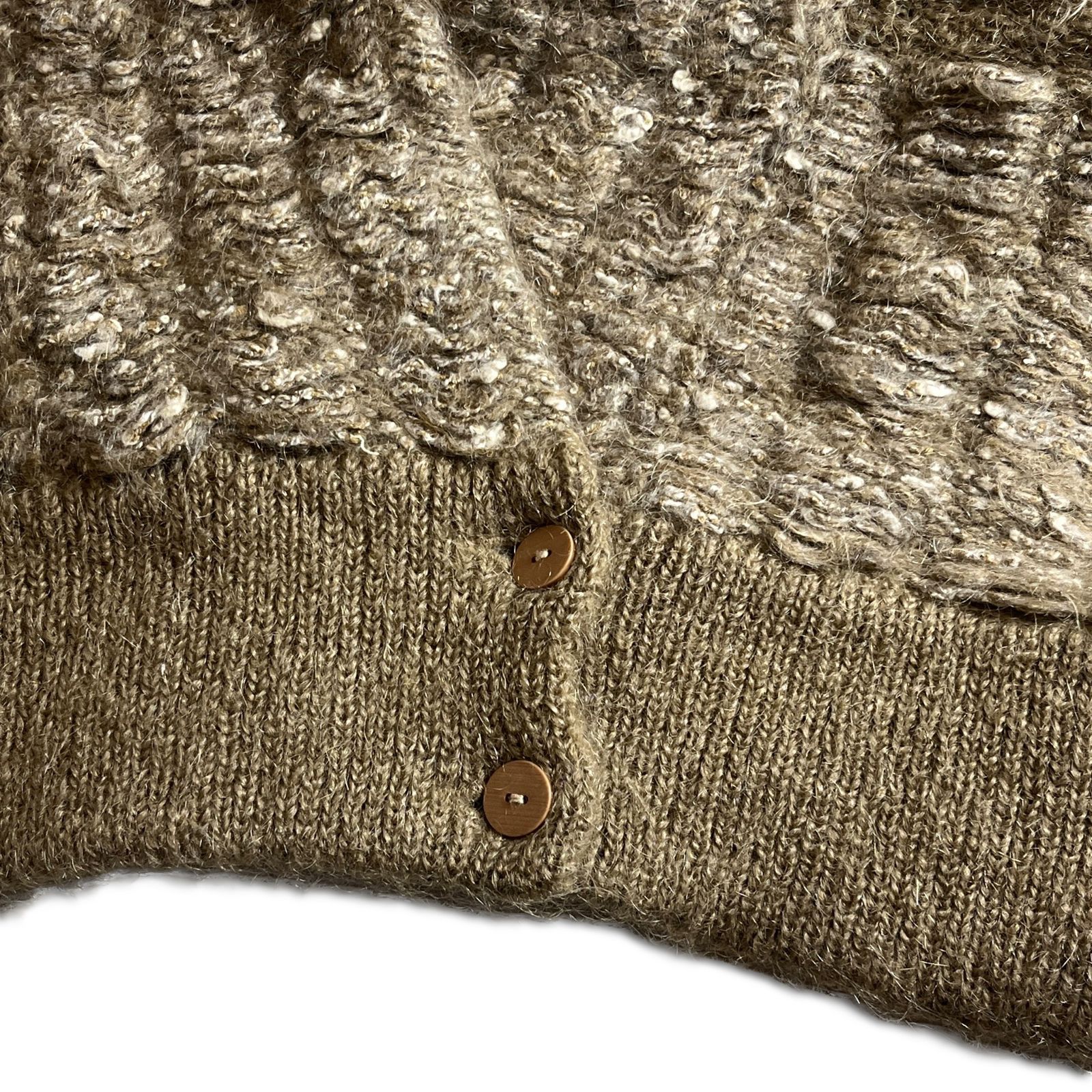 80s】ISSEY MIYAKE 筆タグ ドルマンスリーブカーディガン M ベージュ