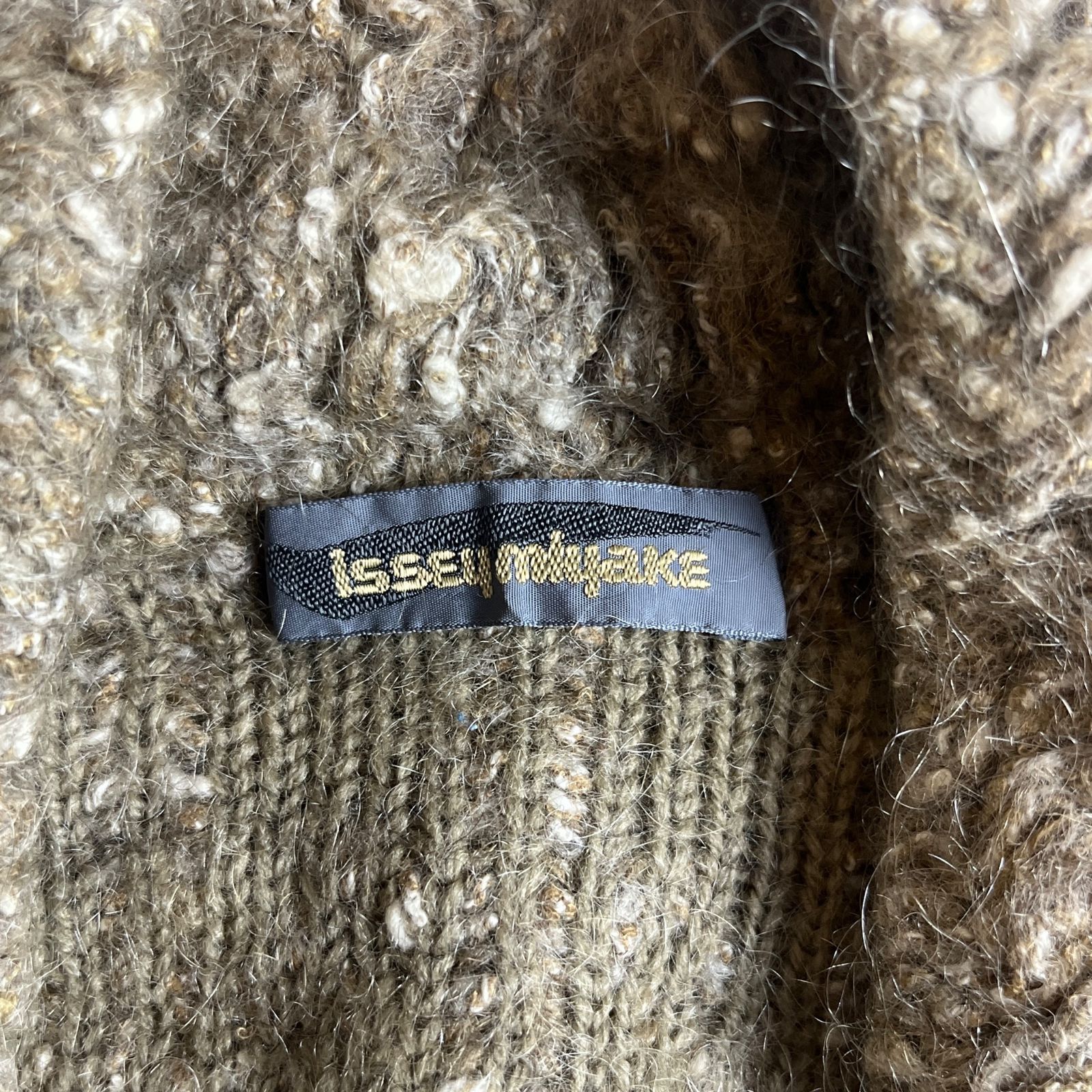 80s】ISSEY MIYAKE 筆タグ ドルマンスリーブカーディガン M ベージュ
