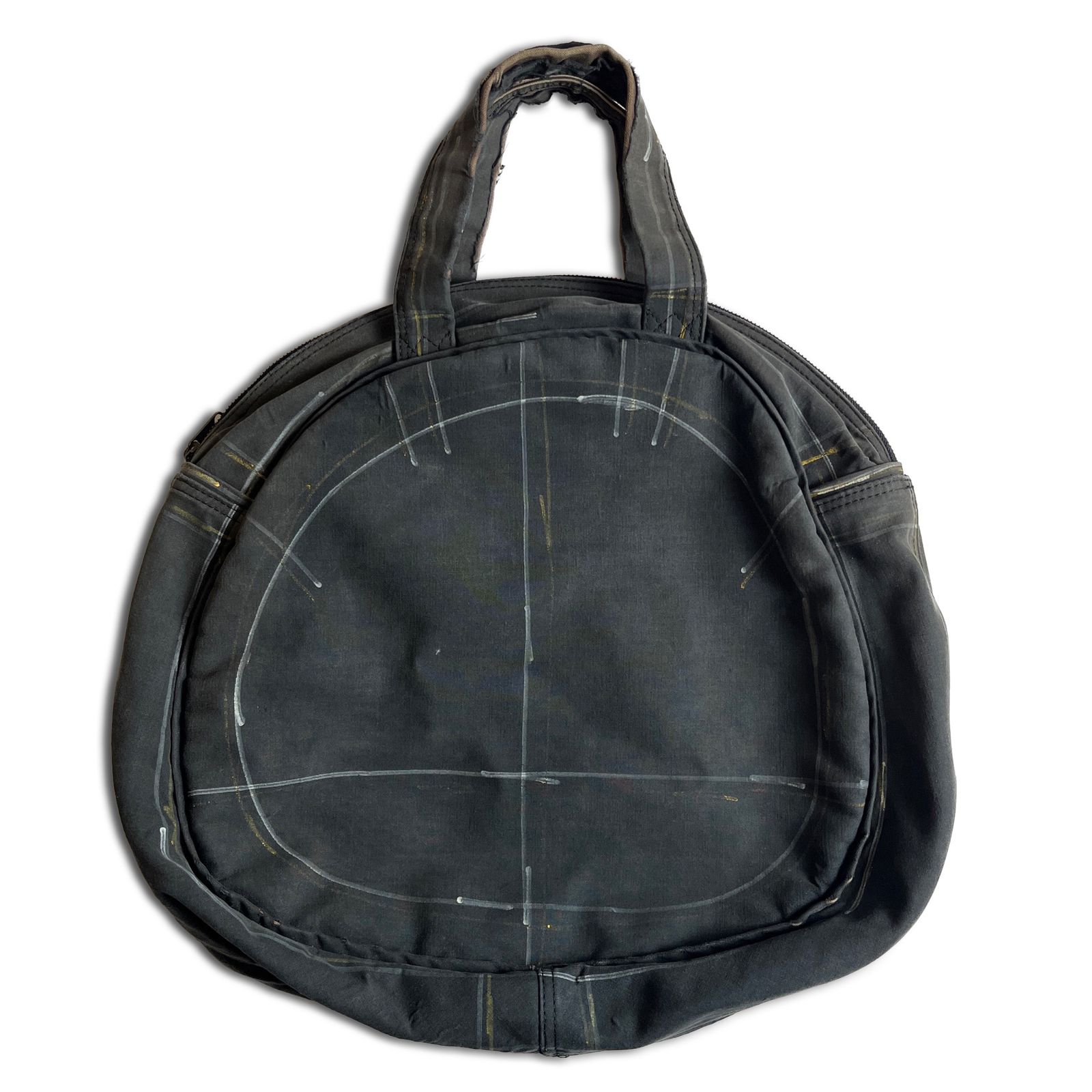 CHRISTOPHER NEMETH ラウンドバッグ チャコールグレー クリストファー