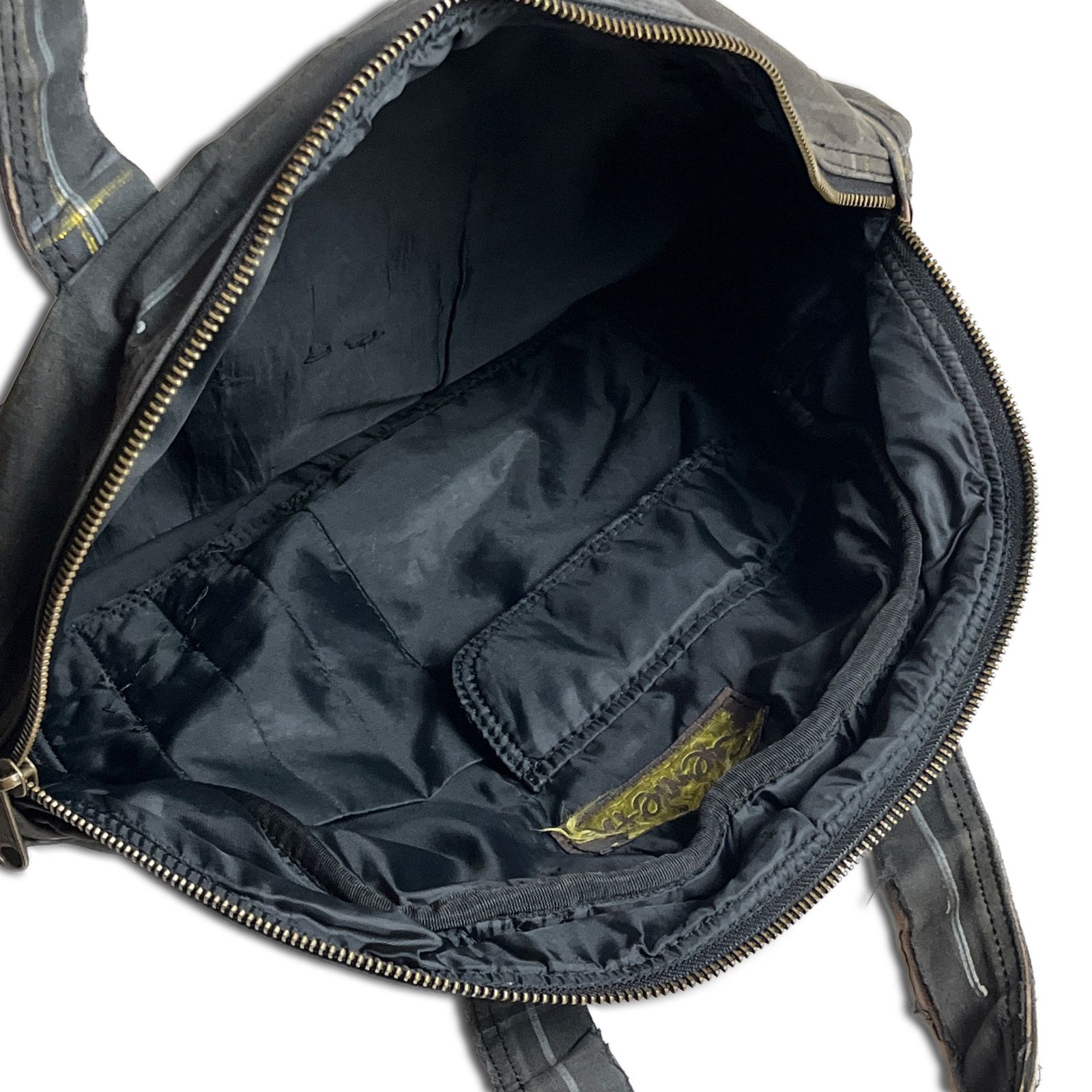 CHRISTOPHER NEMETH ラウンドバッグ チャコールグレー クリストファー