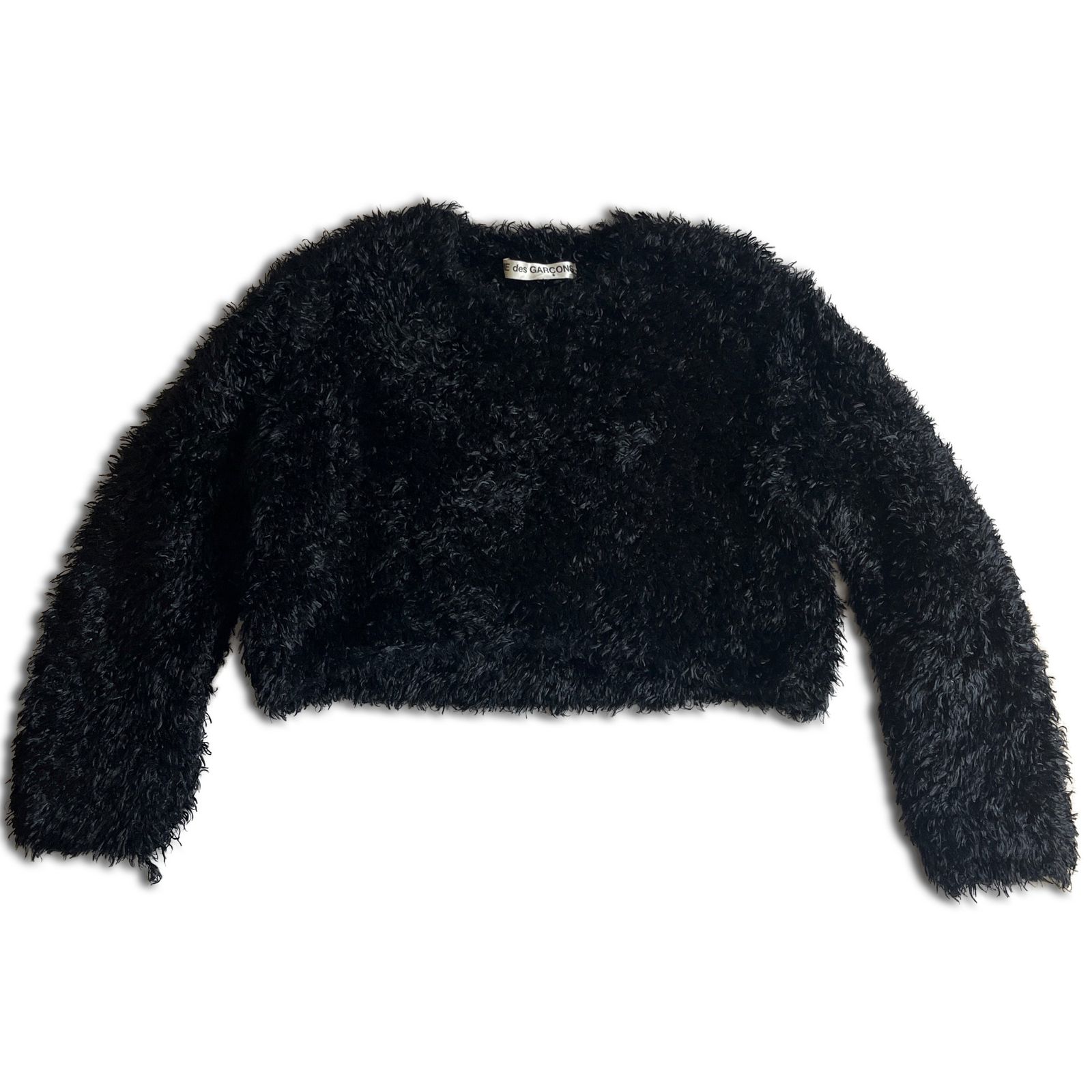 極美品 80s】COMME des GARCONS フェイクファーニット ショート丈 