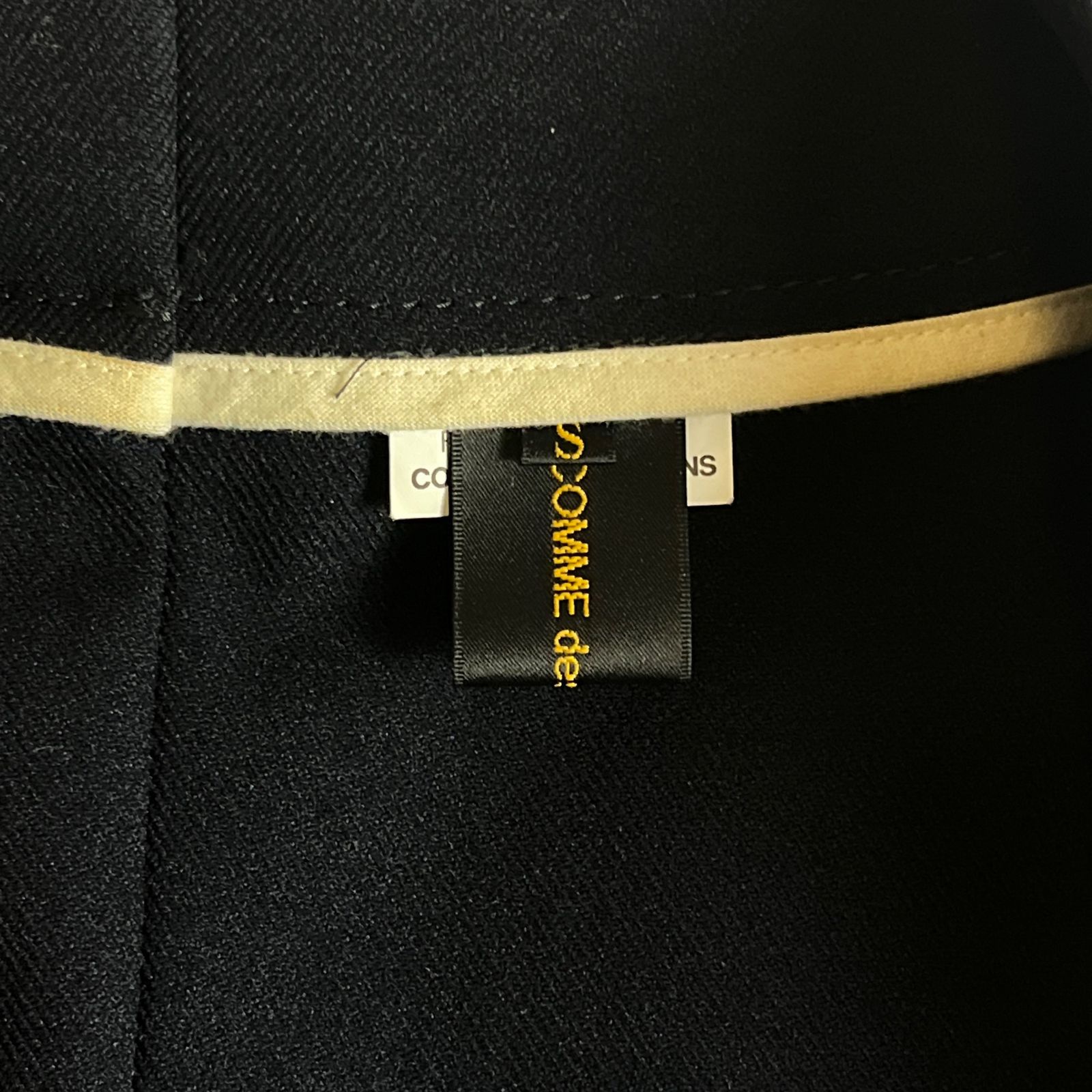 12AW】COMME des GARCONS 二次元 ジャケット S ブラック