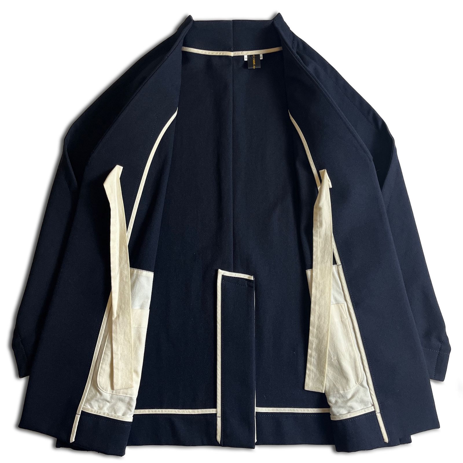 12AW】COMME des GARCONS 二次元 ジャケット S ブラック