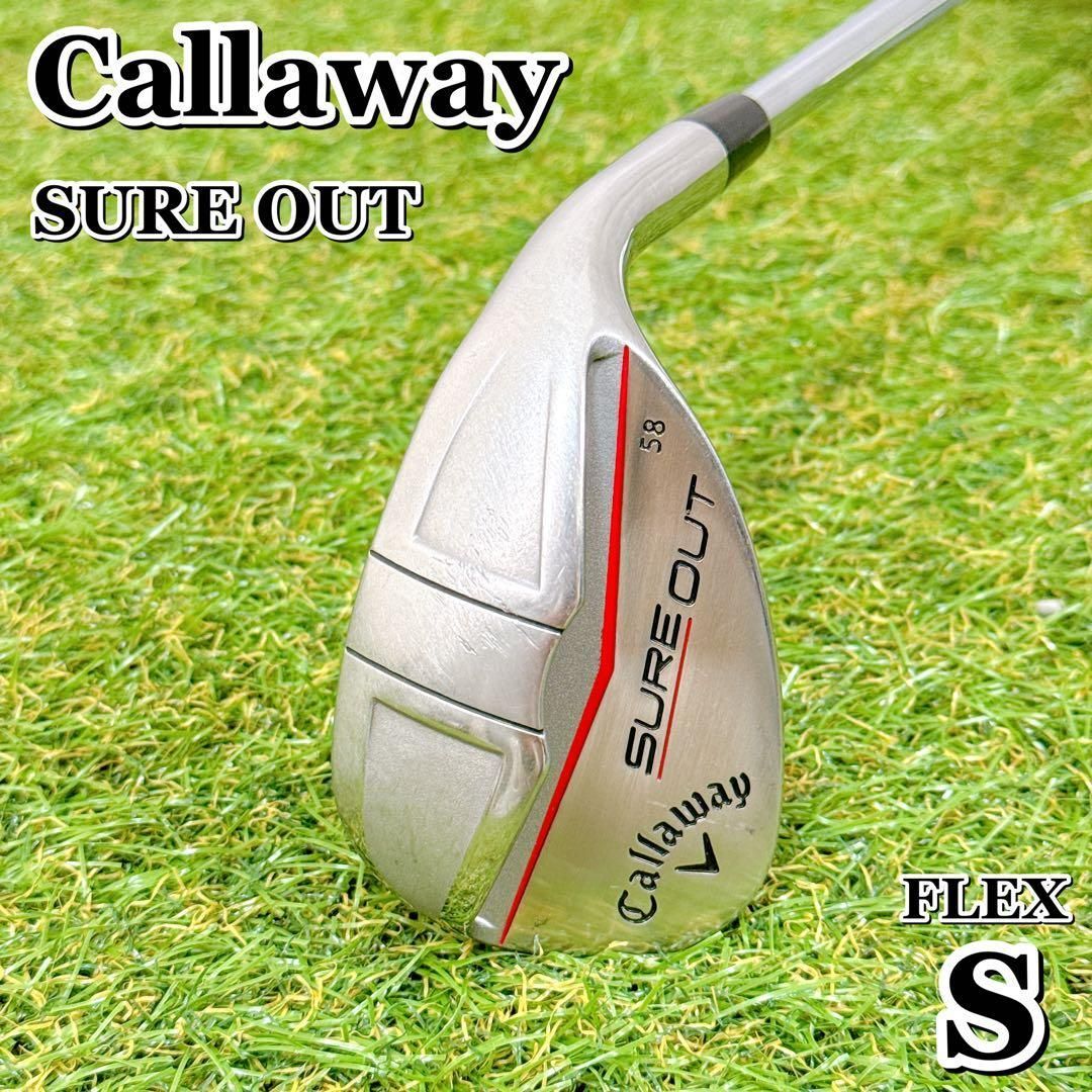 キャロウェイ SURE OUT 58度 ウェッジ フレックスS 【K413】 キャロウェイ SURE OUT 58度 ウェッジ フレックスS 【K413】 - メルカリ