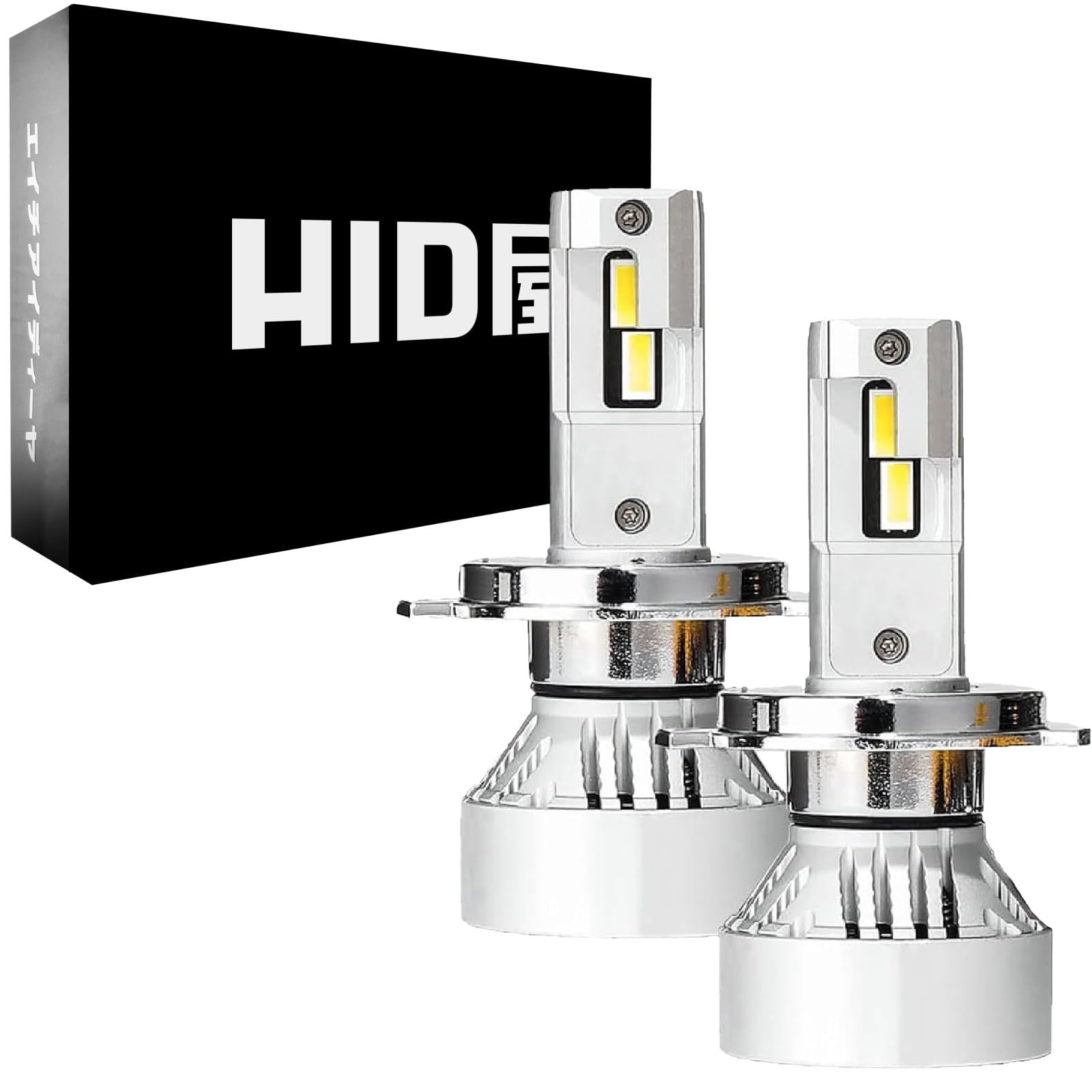 HID屋 H4 輸入車用 LED ヘッドライト 49600cd(カンデラ) ホワイト 