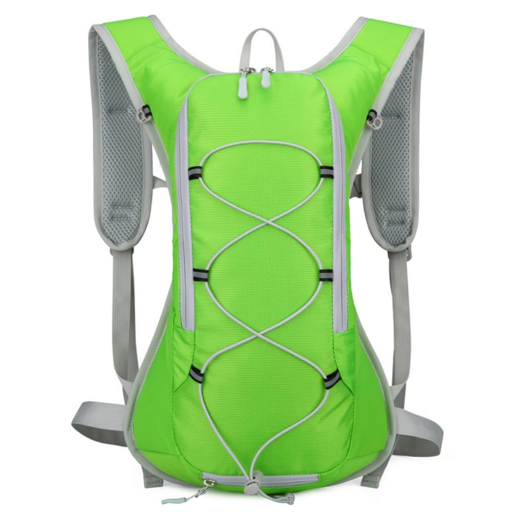 [ideamall] ランニングバッグ リュック ロードバイク 通勤ラン 軽量 防水 バックパック マラソン ジョギング (グリーン)