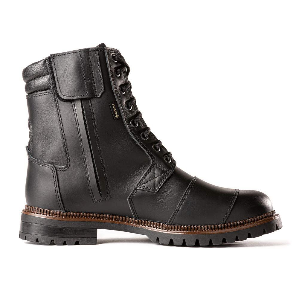 GAERNE(ガエルネ) 防水 バイク ブーツ カジュアル 本革 サイドジップ