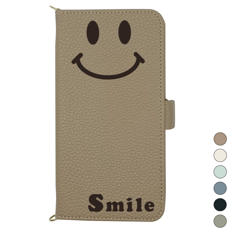 Xperia XZ2 SOV37 SO-03K 702SO ケース 手帳型 にこ ストラップ付