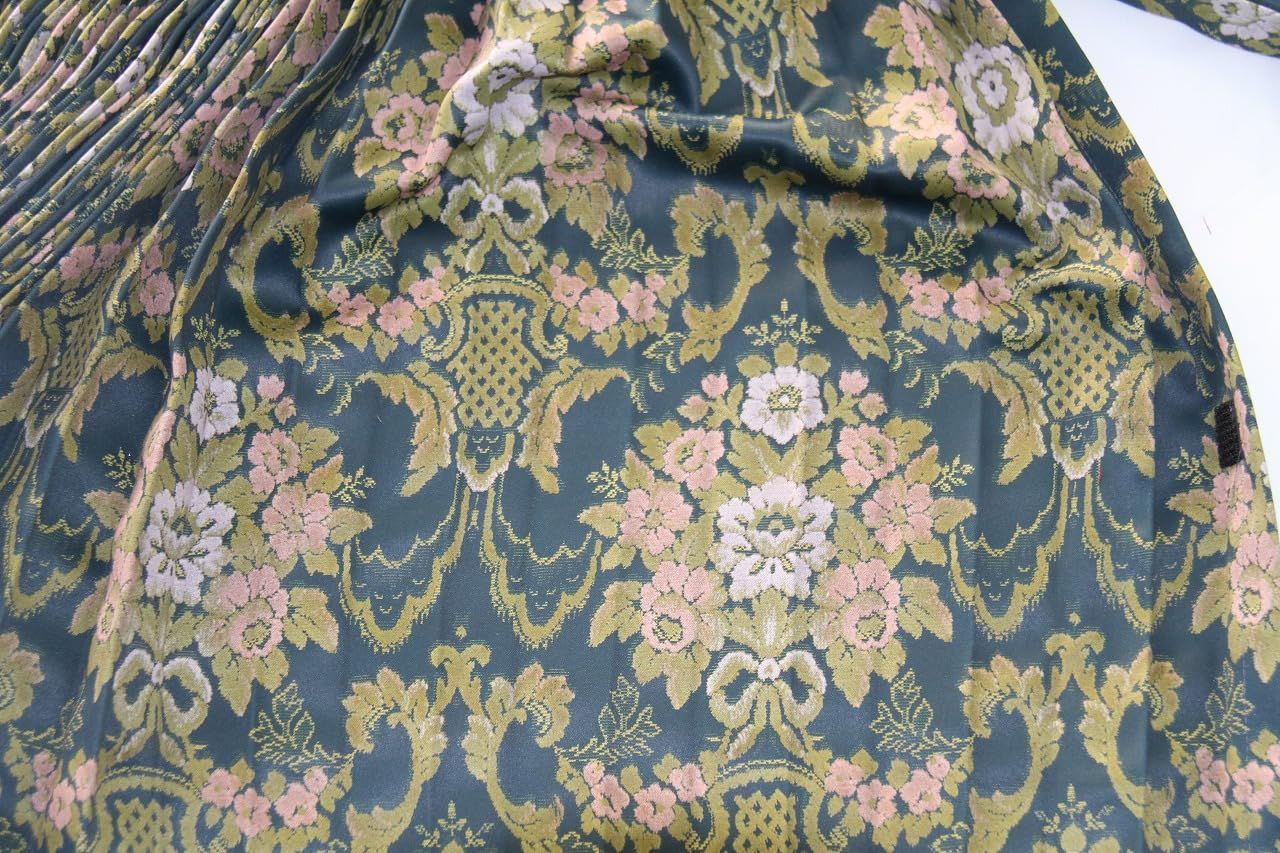 トラック 仮眠カーテン 花かごグリーン 巾240㎝×丈85㎝が2枚入り